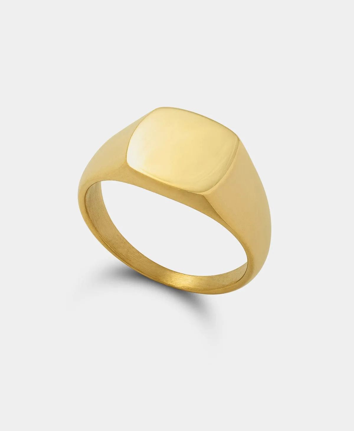 Minimal Signet Ring Gold sold by Neverland product image thumbnail 2