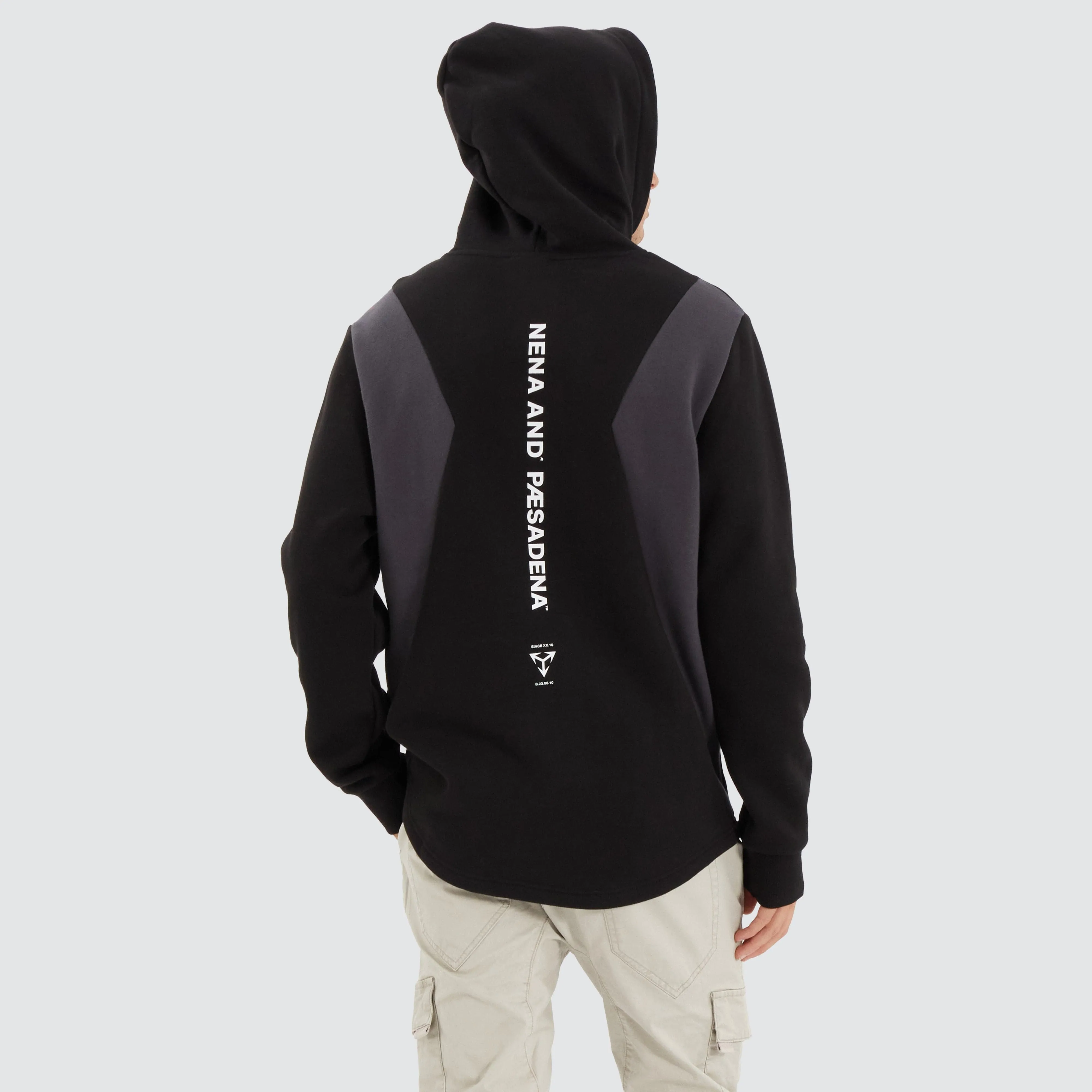 Concentric Dual Curved Hoodie Jet Black sold by Neverland product image thumbnail 2