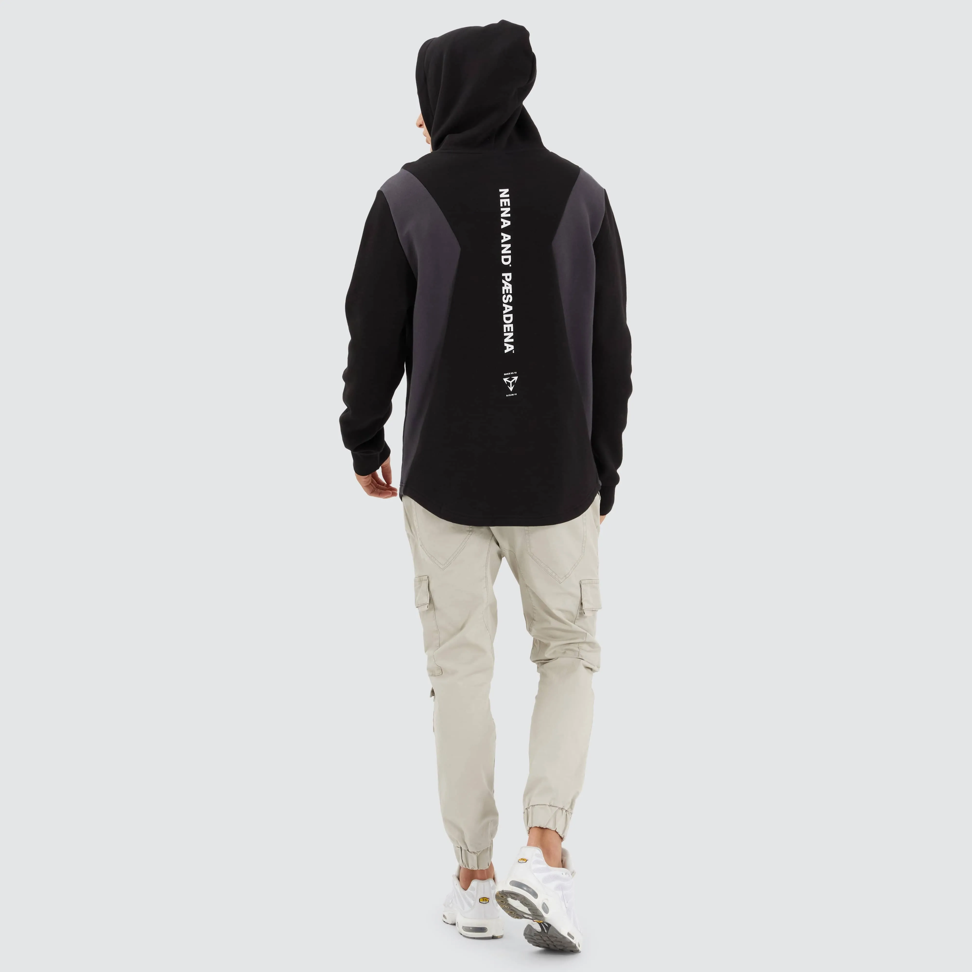 Concentric Dual Curved Hoodie Jet Black sold by Neverland product image thumbnail 4