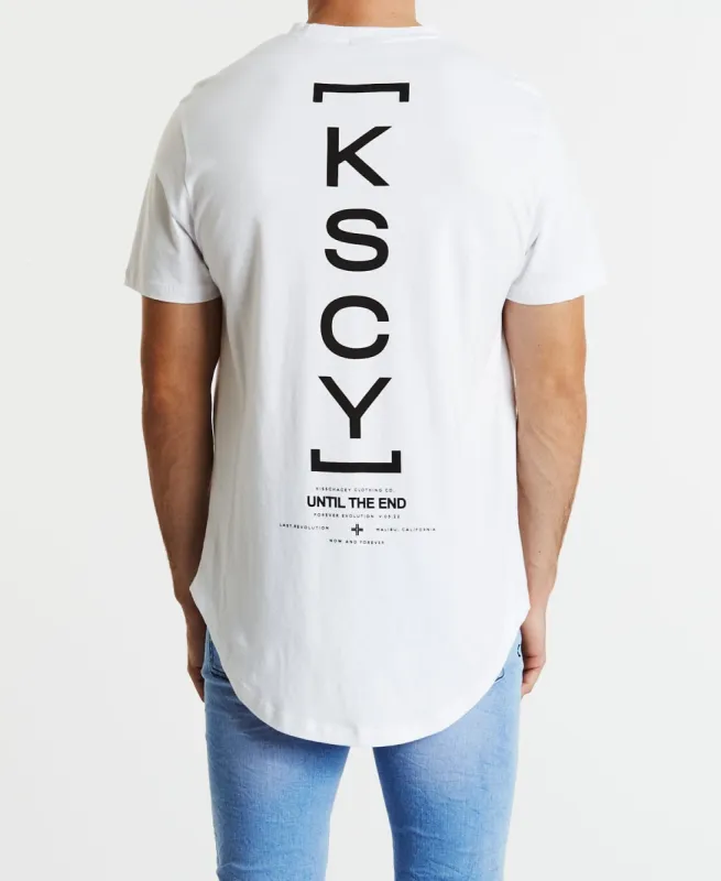 Final Dual Curved T-Shirt White sold by Neverland