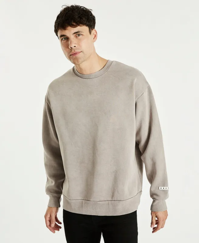 Essentials Crew Neck Jumper Pigment Gull sold by Neverland
