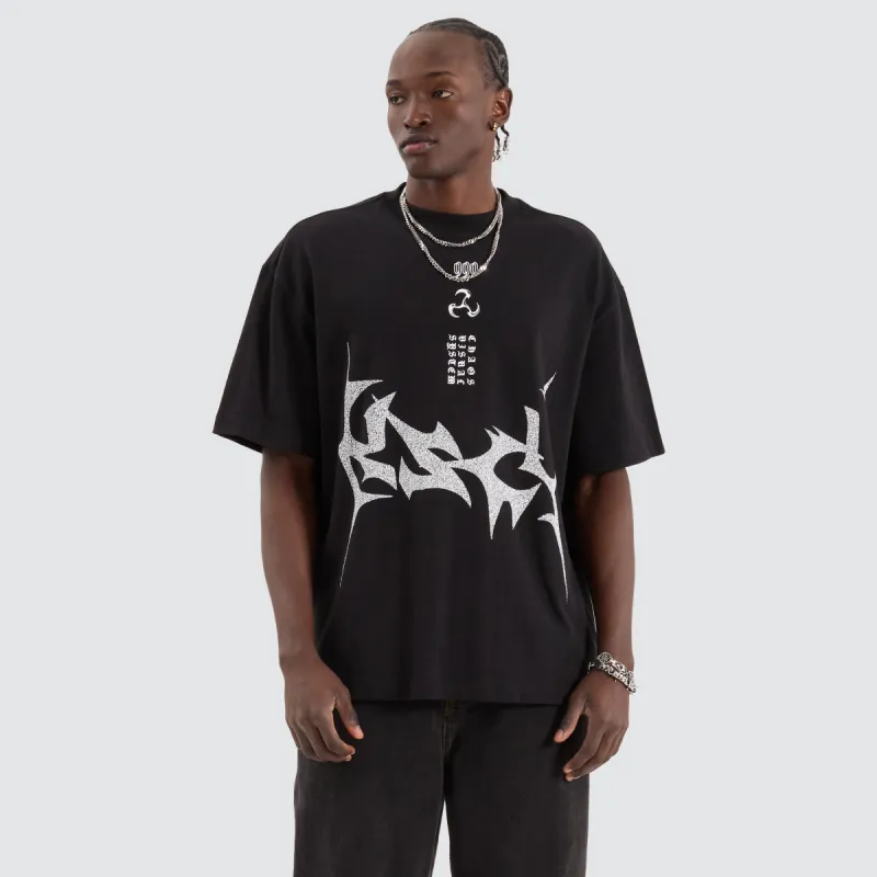 Gothica Heavy Street Tee Jet Black sold by Neverland