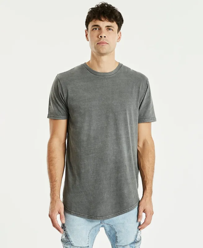 Essentials Dual Curved T-Shirt Pigment Asphalt sold by Neverland