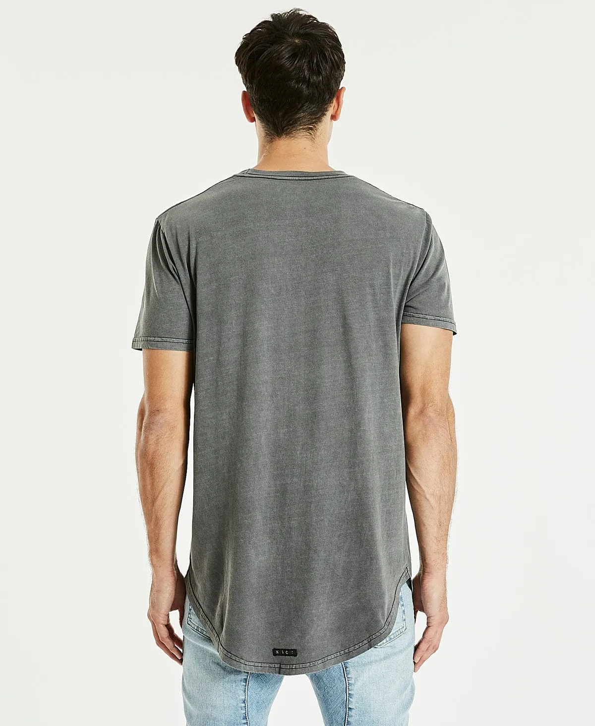 Essentials Dual Curved T-Shirt Pigment Asphalt sold by Neverland product image thumbnail 3