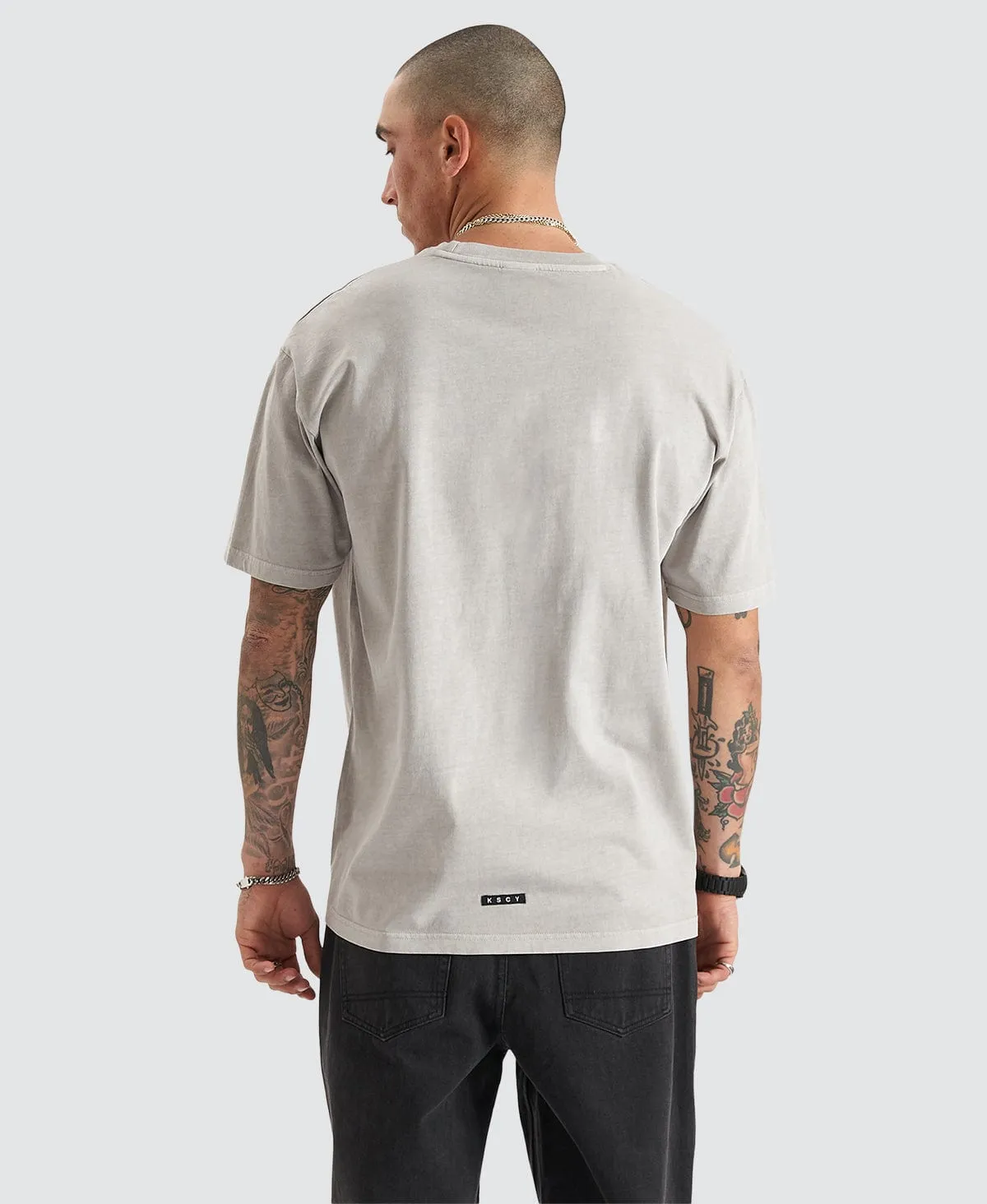 East-7 Heavy Box Fit Tee Pigment Dove sold by Neverland product image thumbnail 3