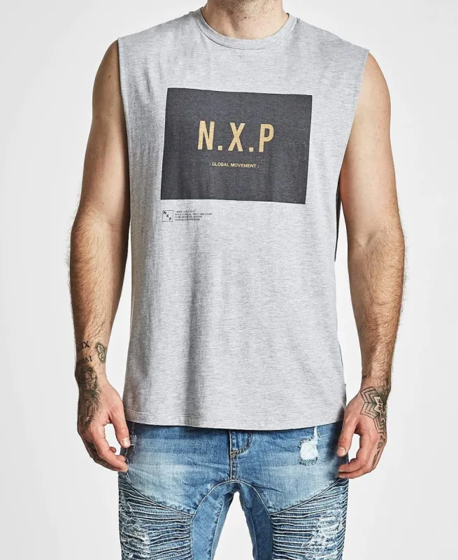 Movement Scoop Back Muscle Tee Grey Marle sold by Neverland