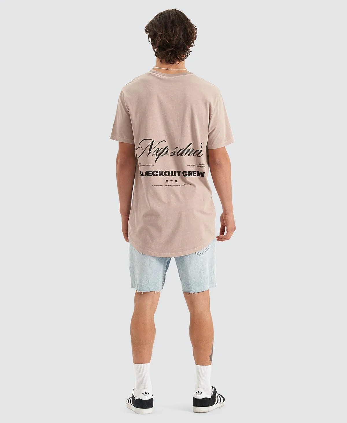 Credence Cape Back T-Shirt Pigment Grey sold by Neverland product image thumbnail 4