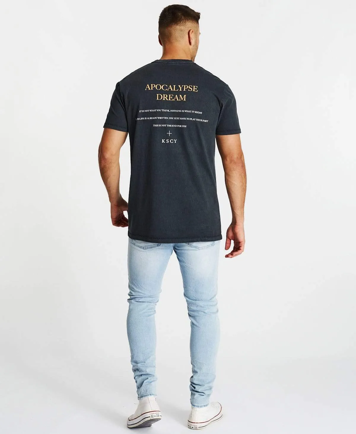 Farewell Relaxed T-Shirt Pigment Black sold by Neverland product image thumbnail 5