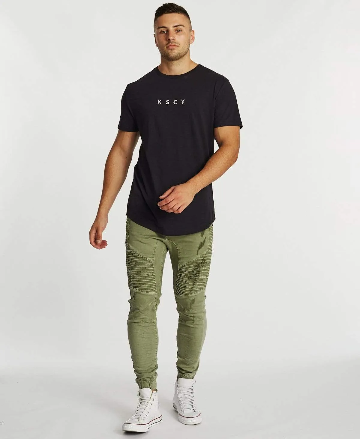 Repent Dual Curved T-Shirt Jet Black sold by Neverland product image thumbnail 4