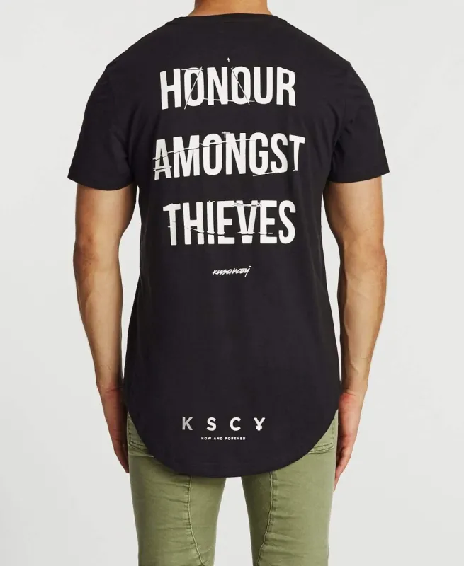 Repent Dual Curved T-Shirt Jet Black sold by Neverland