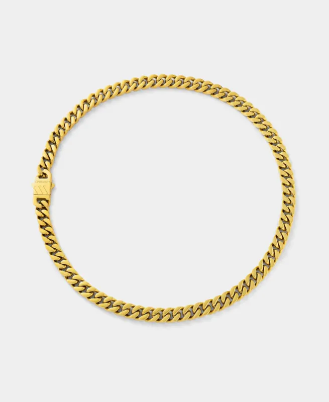 Cuban Link Chain Gold Necklace 9mm sold by Neverland