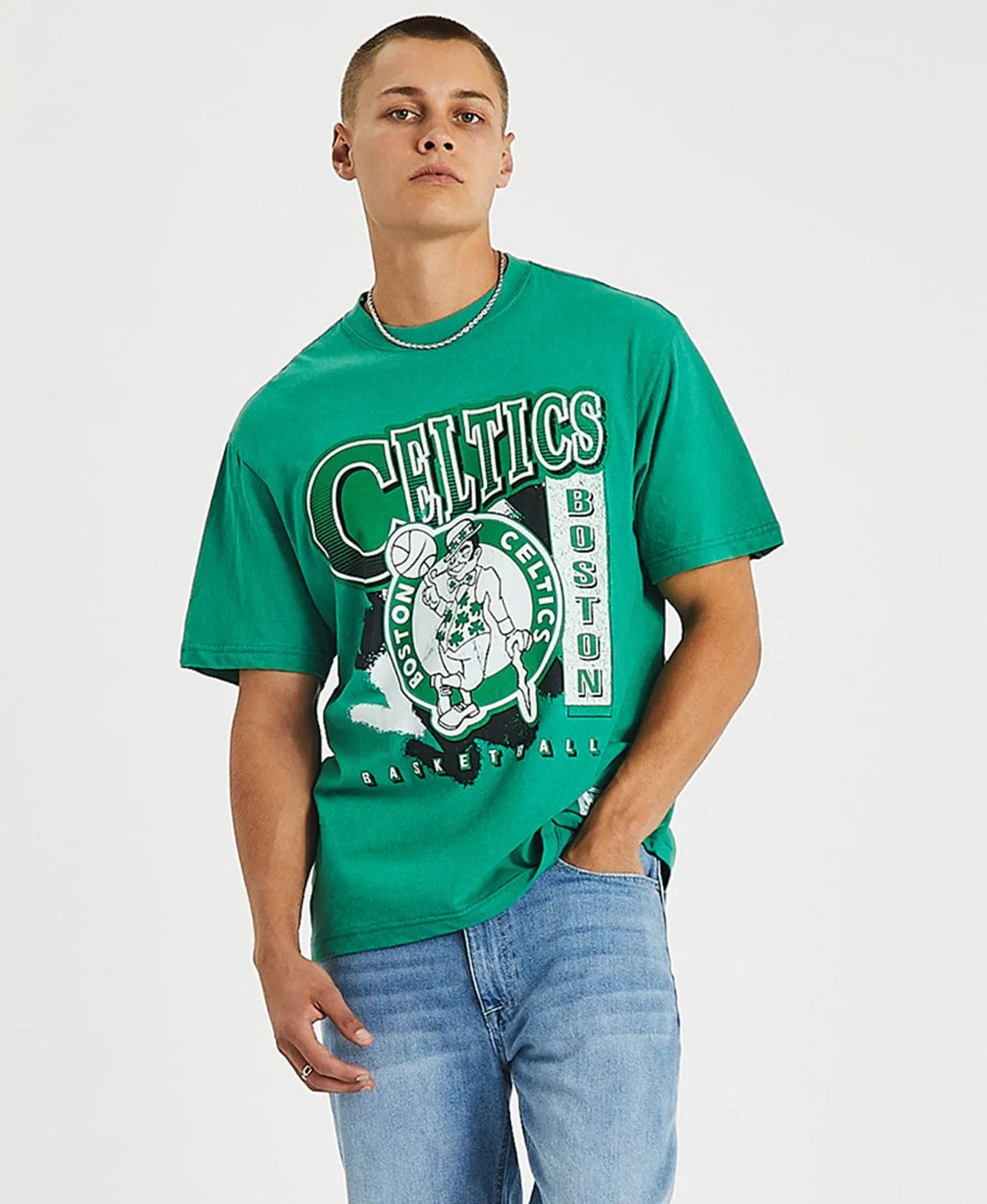 Brush Off Boston Celtics T-Shirt Faded Green sold by Neverland