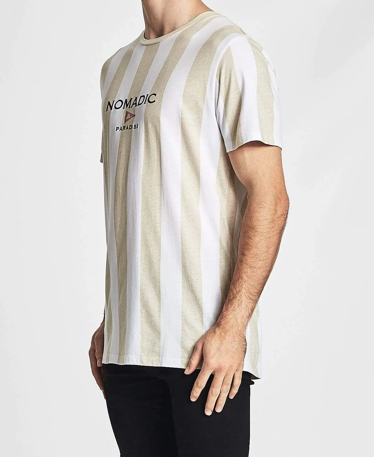 Cool Off Standard T-Shirt White/Sand Stripe sold by Neverland product image thumbnail 3