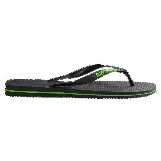 Rubber Logo Thongs Black/Neon Green sold by Neverland product image thumbnail 2