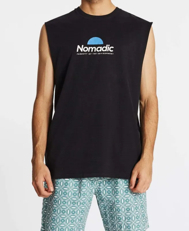 Surrounds Standard Muscle Tee Jet Black sold by Neverland