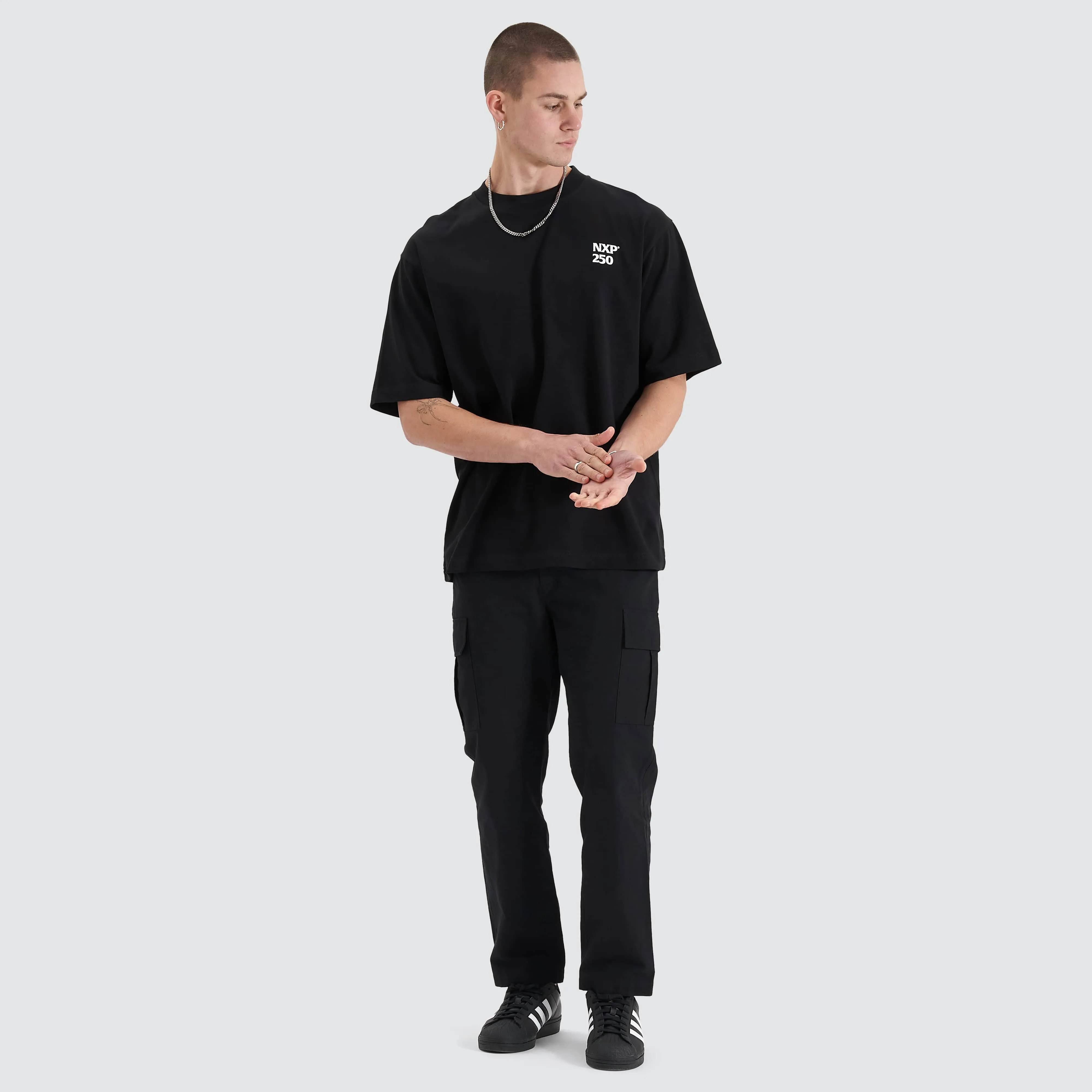 Core Line Heavy Oversized Tee Jet Black sold by Neverland product image thumbnail 4