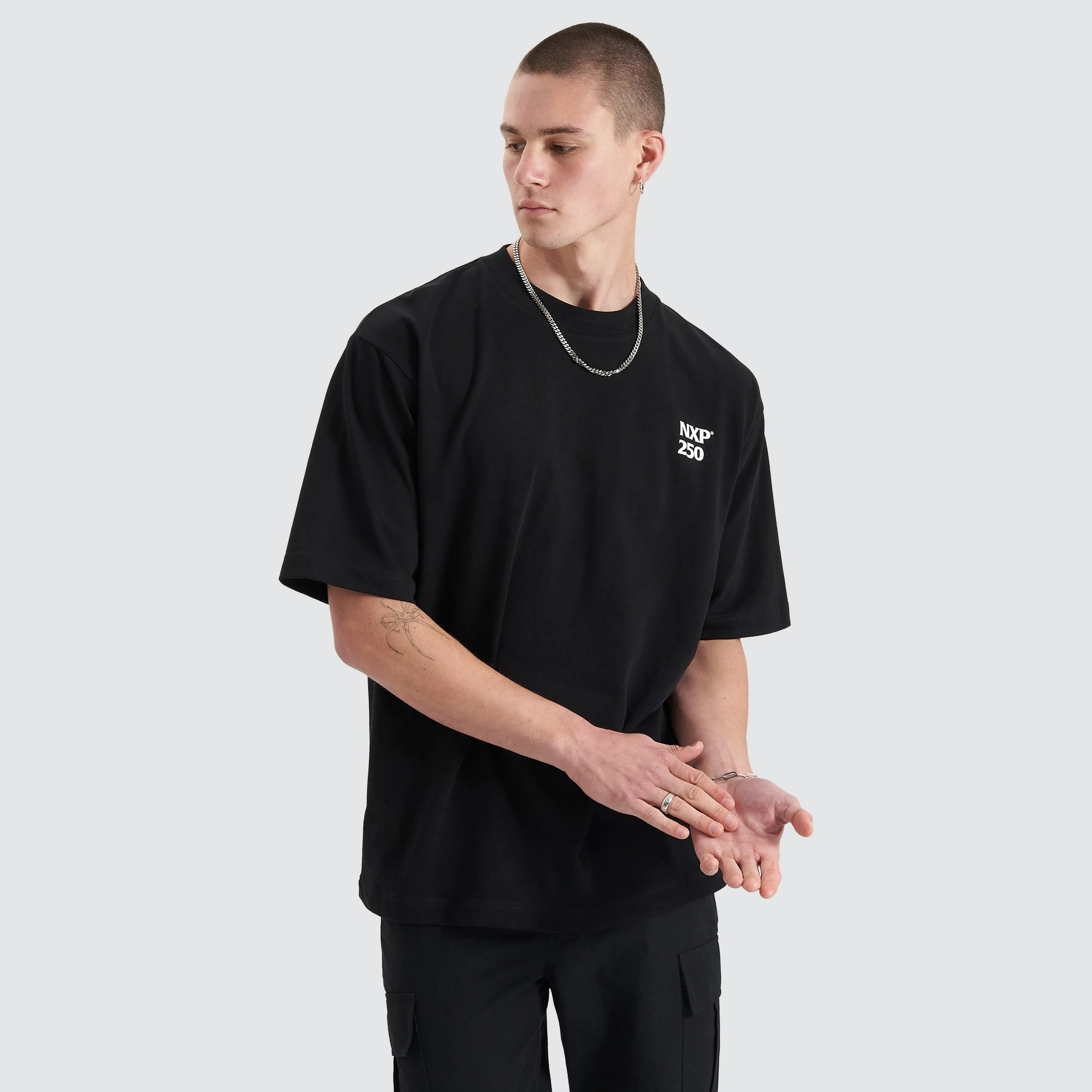 Core Line Heavy Oversized Tee Jet Black sold by Neverland product image thumbnail 2
