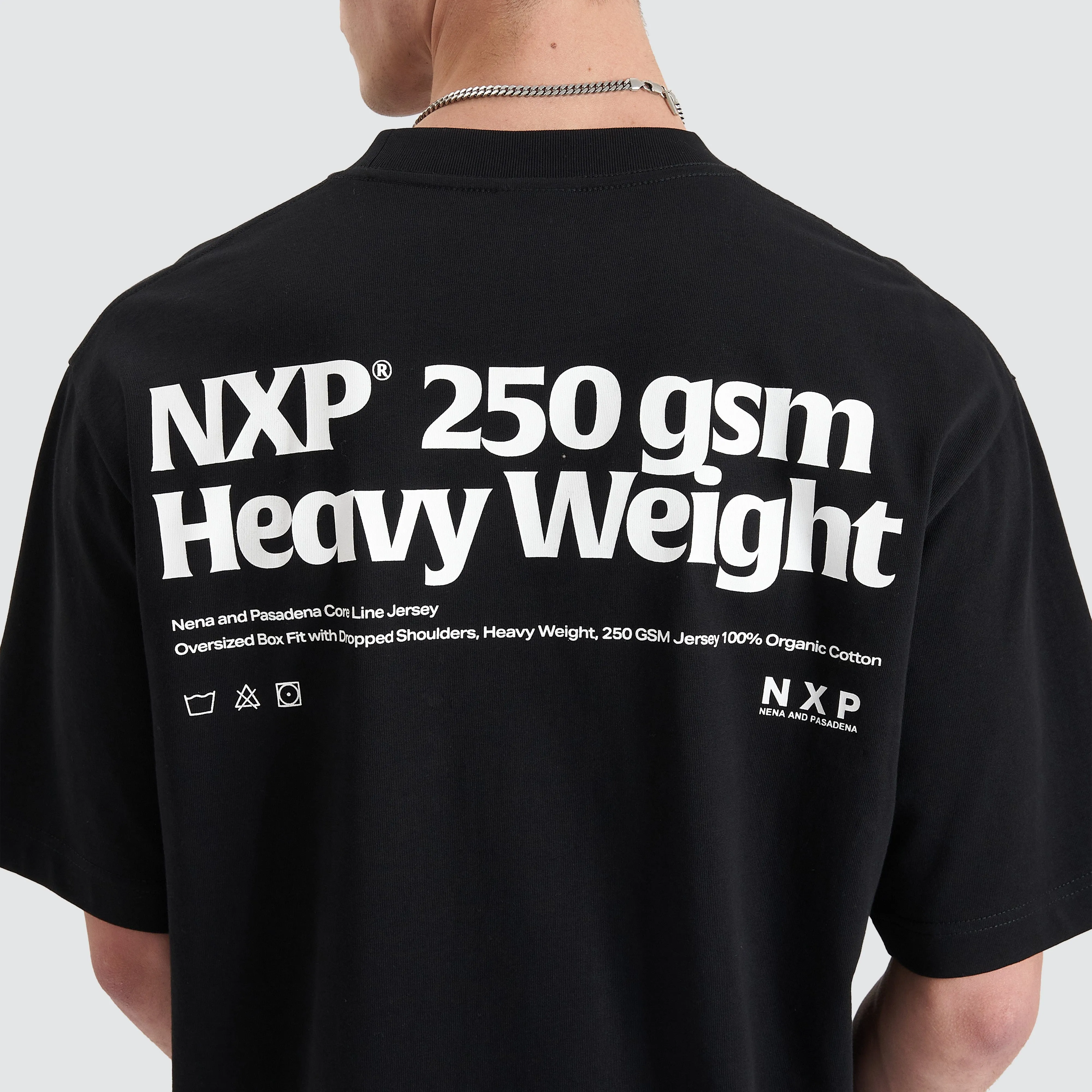 Core Line Heavy Oversized Tee Jet Black sold by Neverland product image thumbnail 3