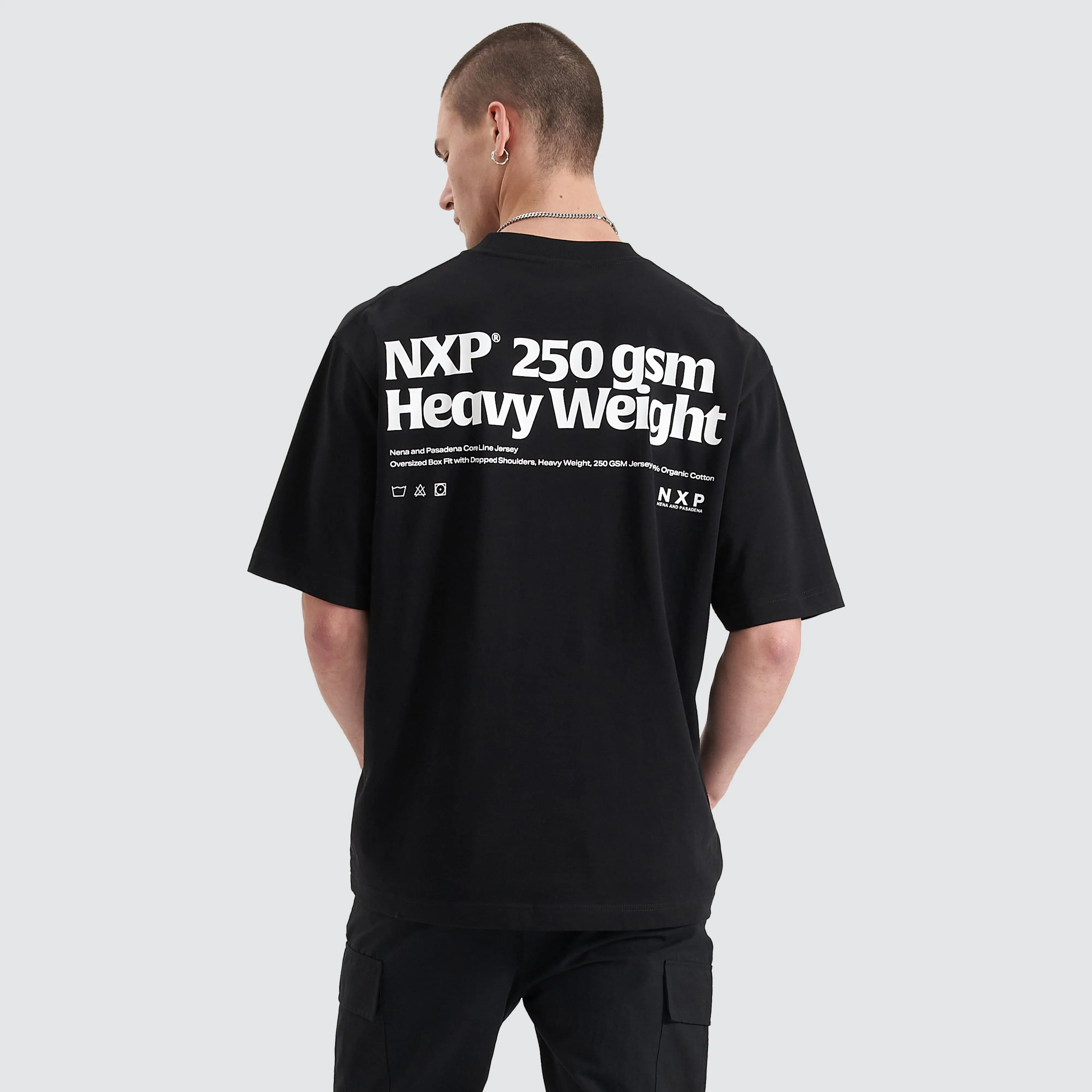 Core Line Heavy Oversized Tee Jet Black sold by Neverland