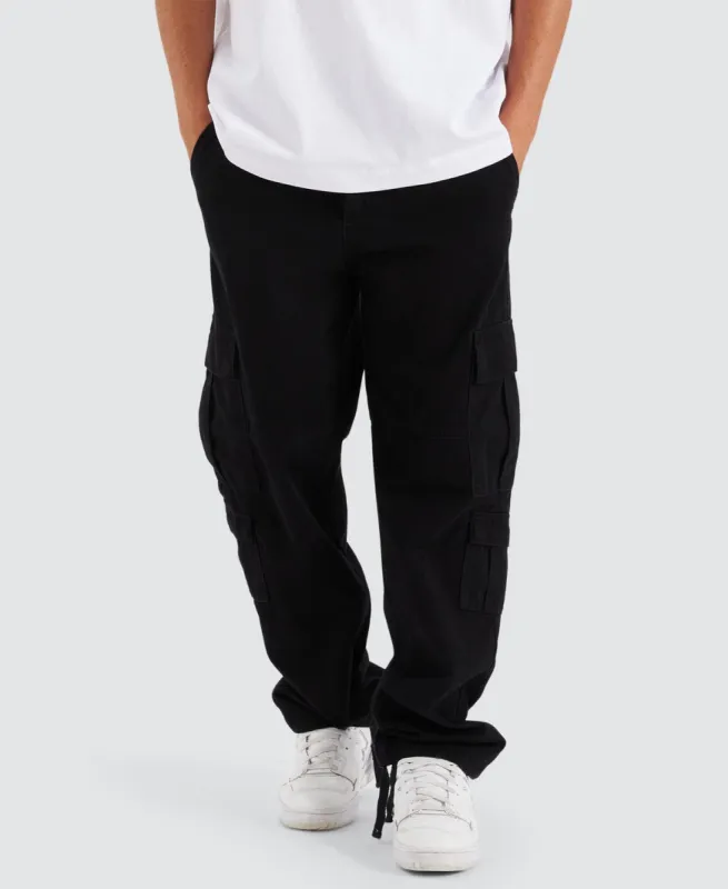 Utility Cargo Pant Black sold by Neverland