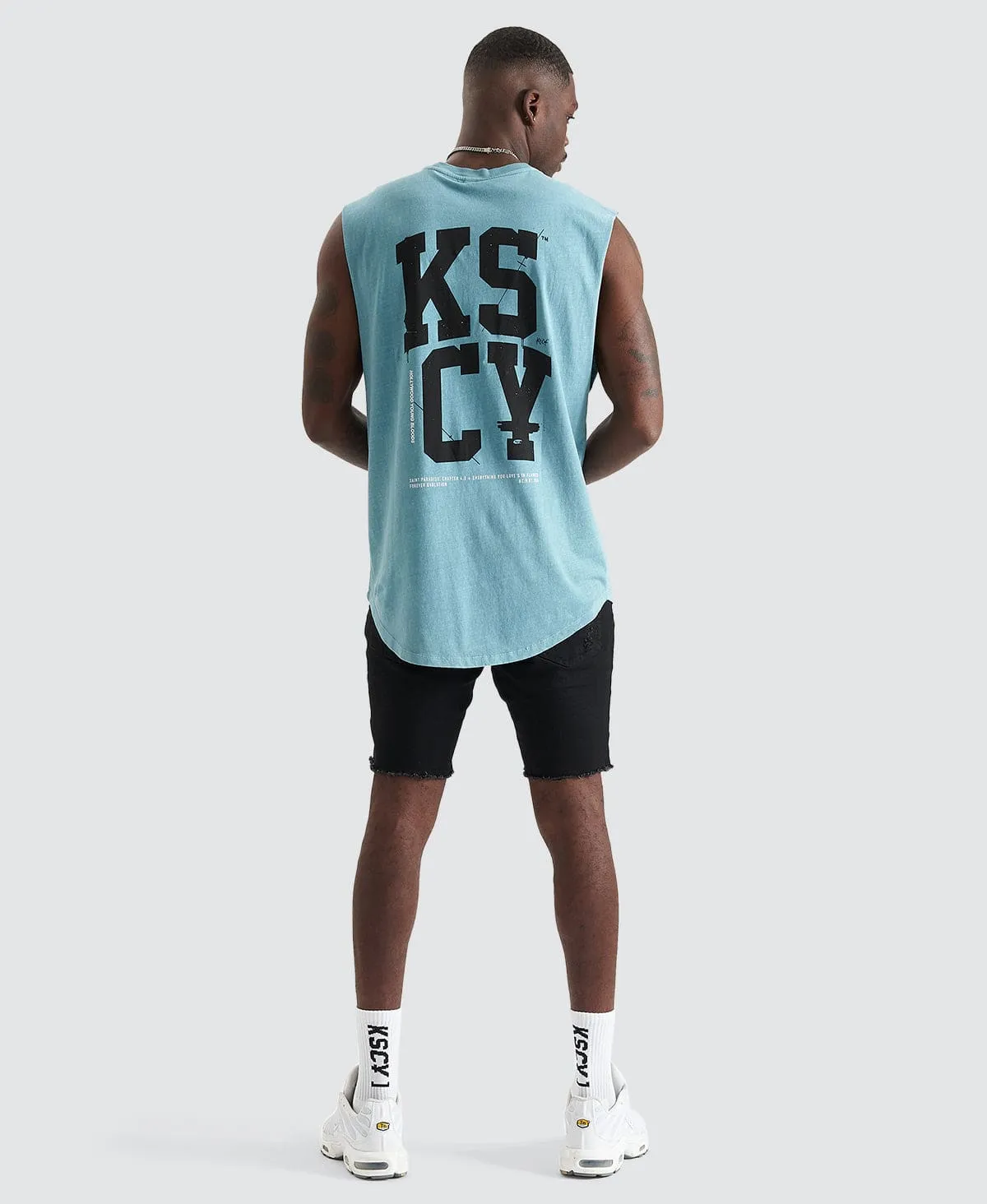 Supreme Dual Curved Muscle Tee Pigment Blue sold by Neverland product image thumbnail 4