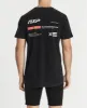 Burning Scoop Back T-Shirt Acid Black sold by Neverland