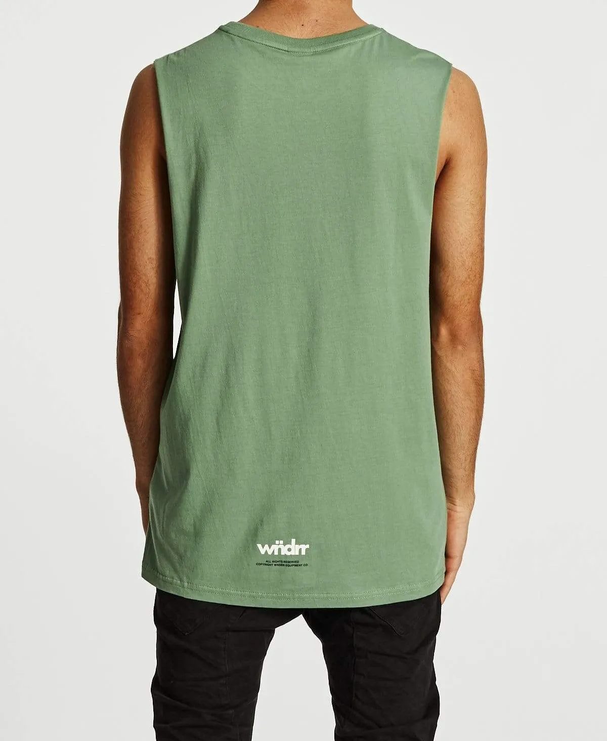 VHS Muscle Tee Olive sold by Neverland product image thumbnail 2