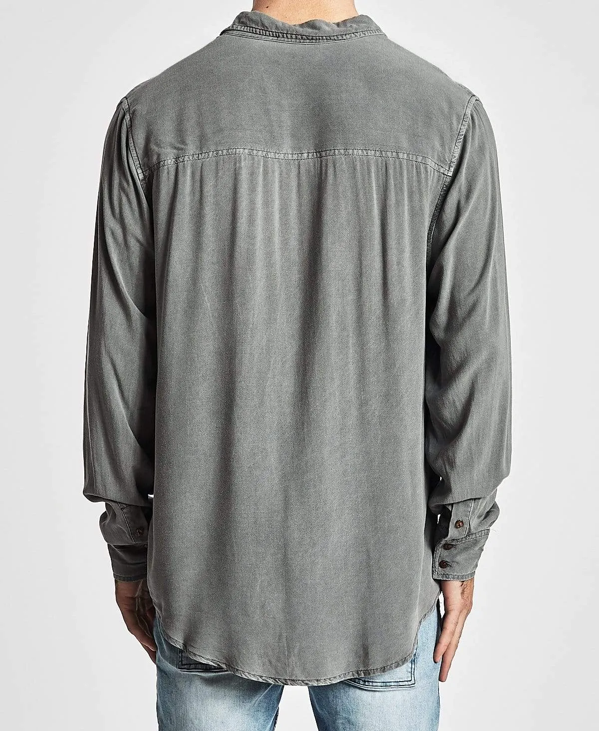 Rogue Casual Long Sleeve Shirt Pigment Steel Grey sold by Neverland product image thumbnail 2