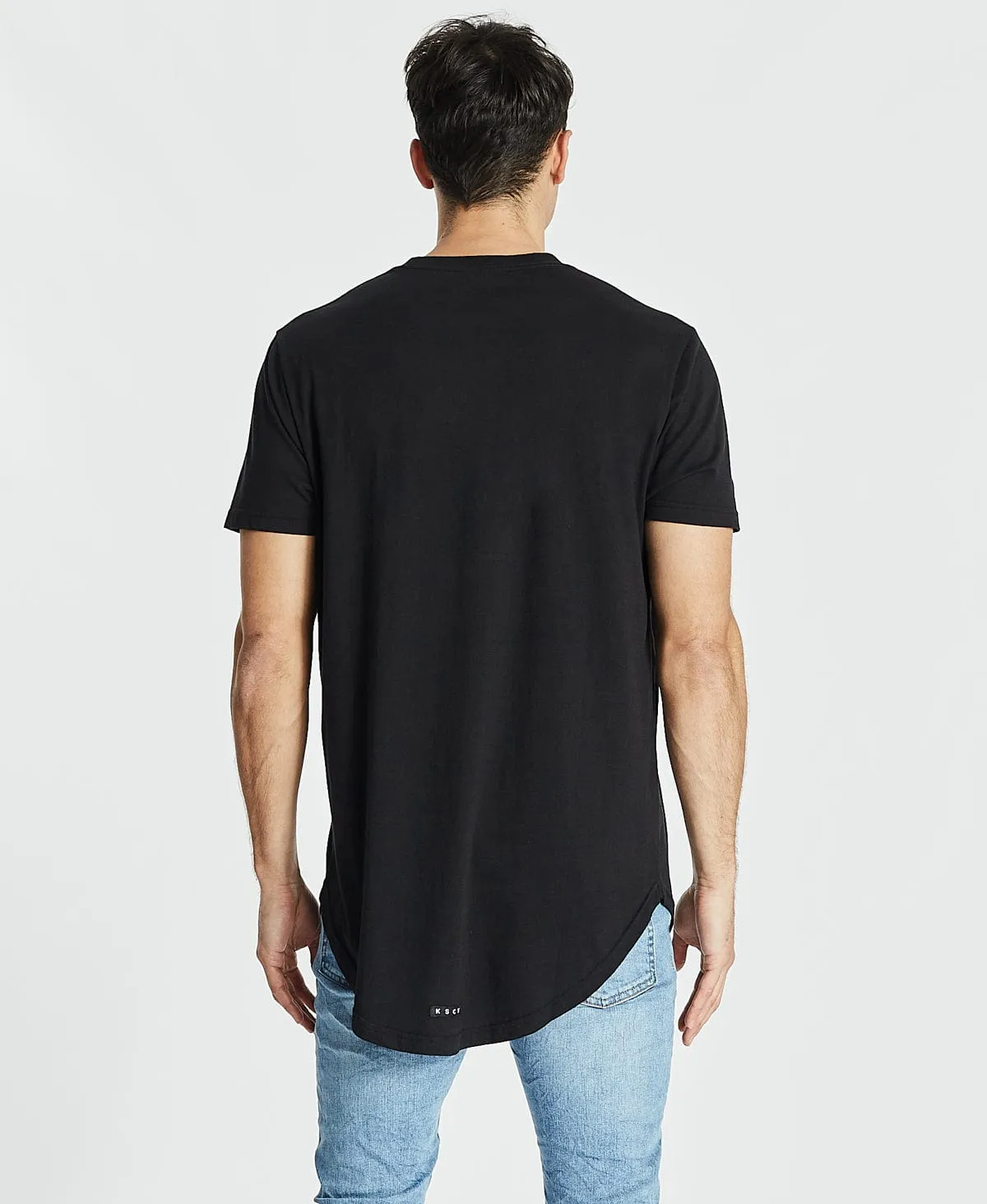 Essentials Dual Curved T-Shirt Jet Black sold by Neverland product image thumbnail 3