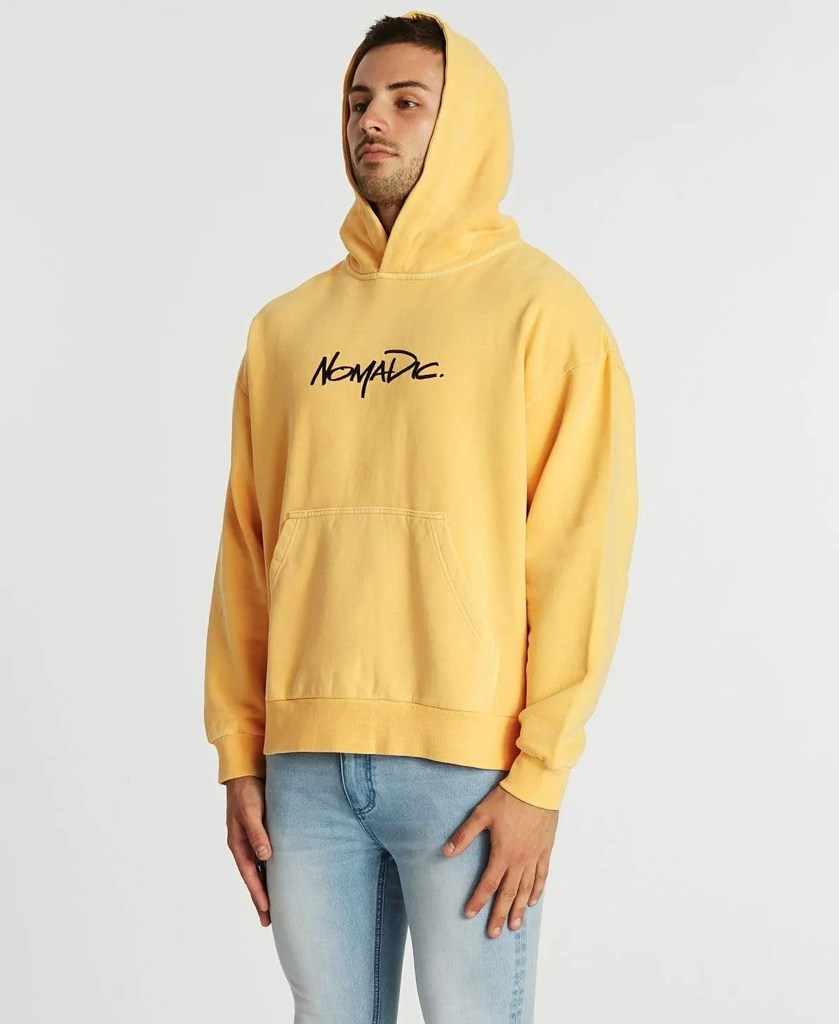 Lets Go Relaxed Hoodie Pigment Marigold sold by Neverland product image thumbnail 5