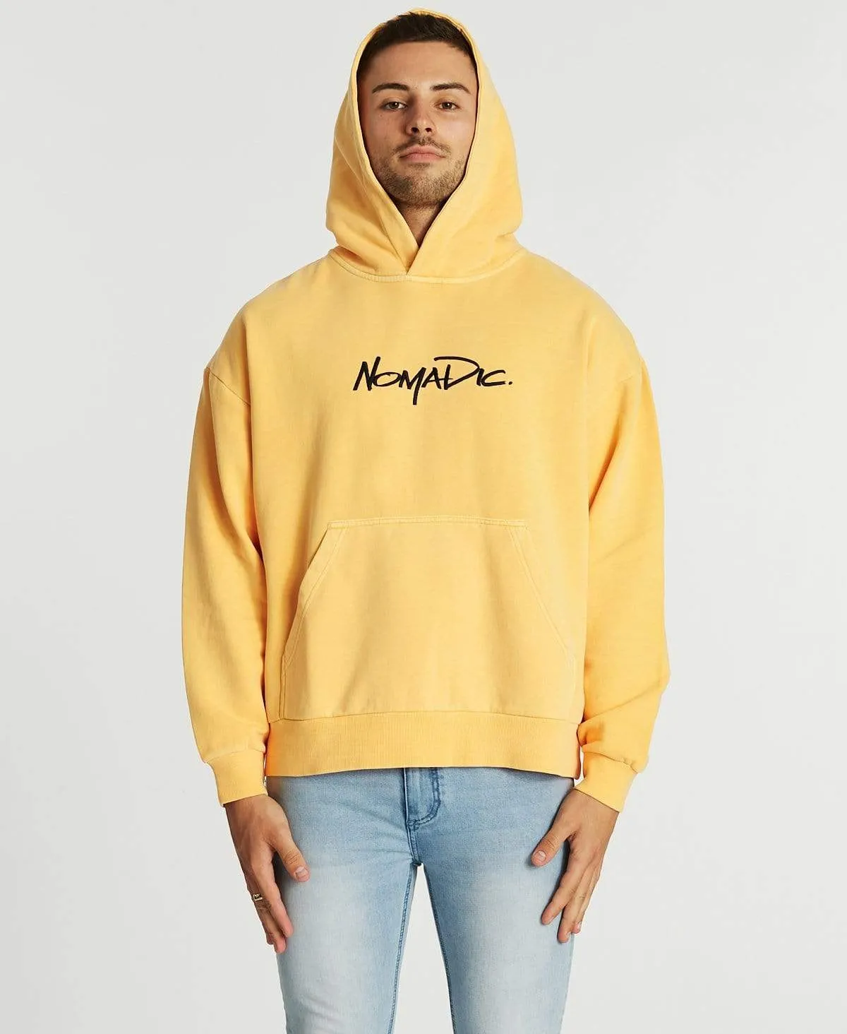 Lets Go Relaxed Hoodie Pigment Marigold sold by Neverland product image thumbnail 4
