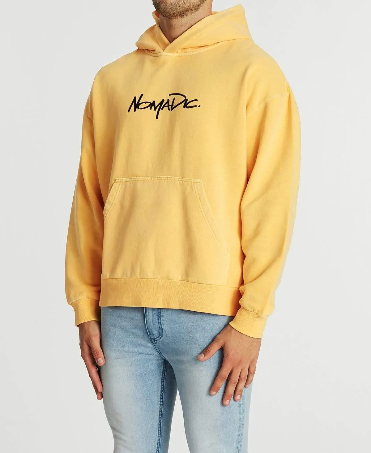 Lets Go Relaxed Hoodie Pigment Marigold sold by Neverland product image thumbnail 3