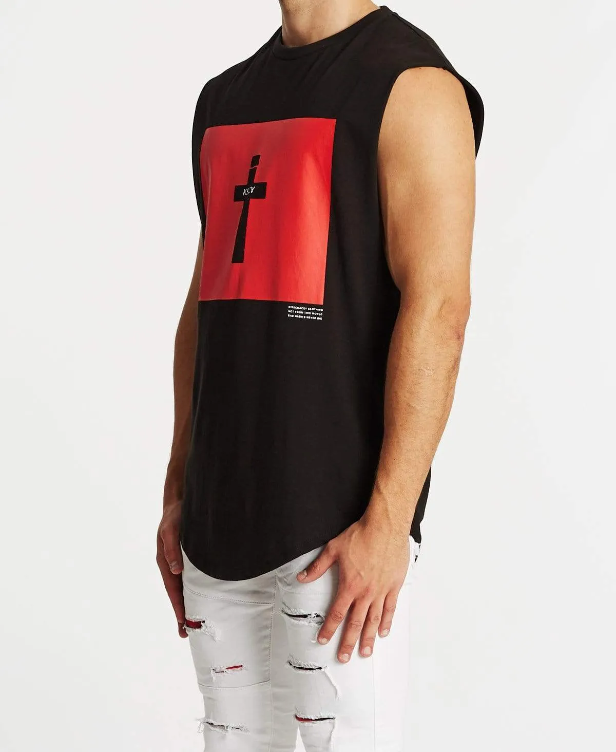 Alive Dual Curved Muscle Tee Jet Black sold by Neverland product image thumbnail 3