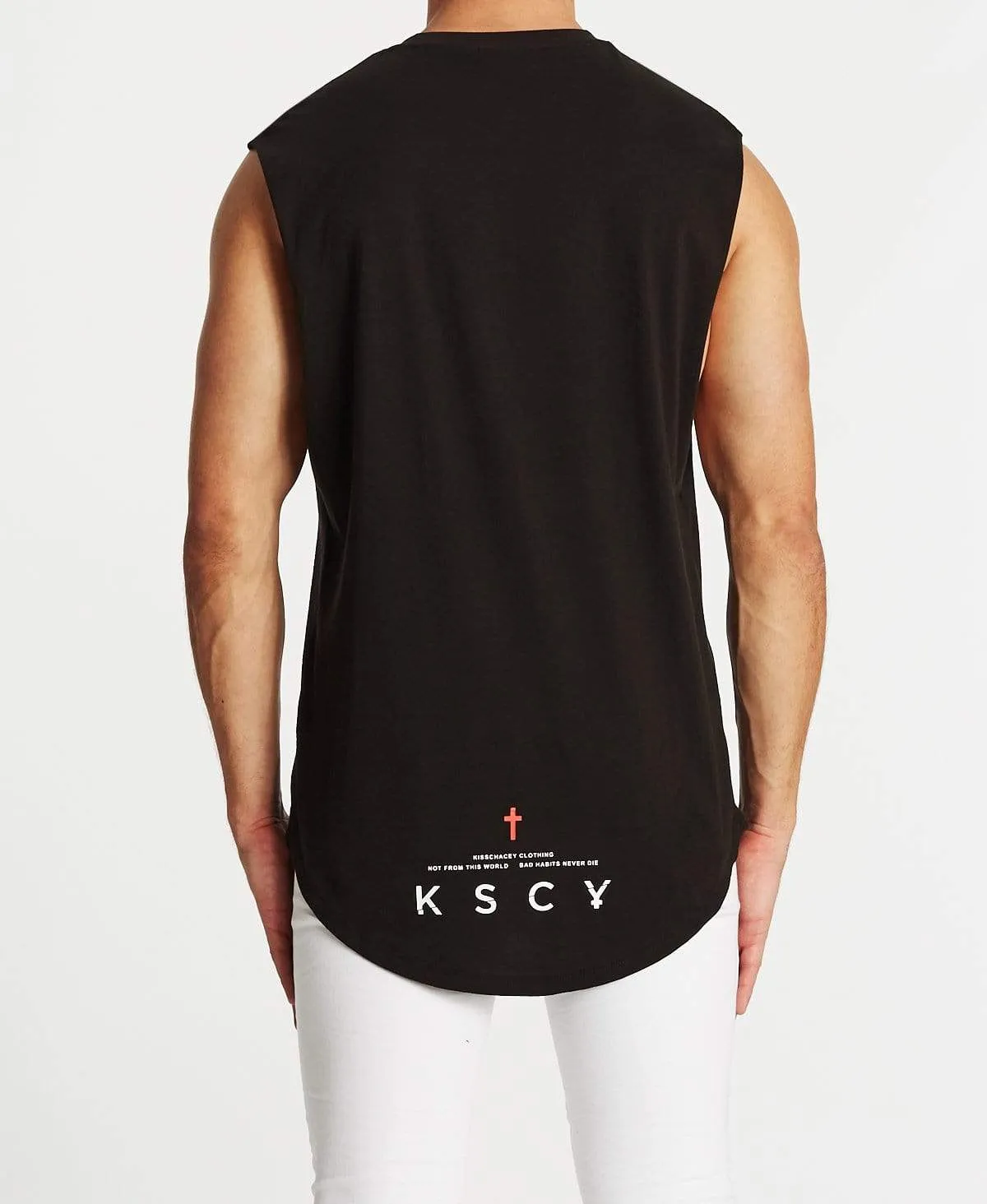 Alive Dual Curved Muscle Tee Jet Black sold by Neverland product image thumbnail 2