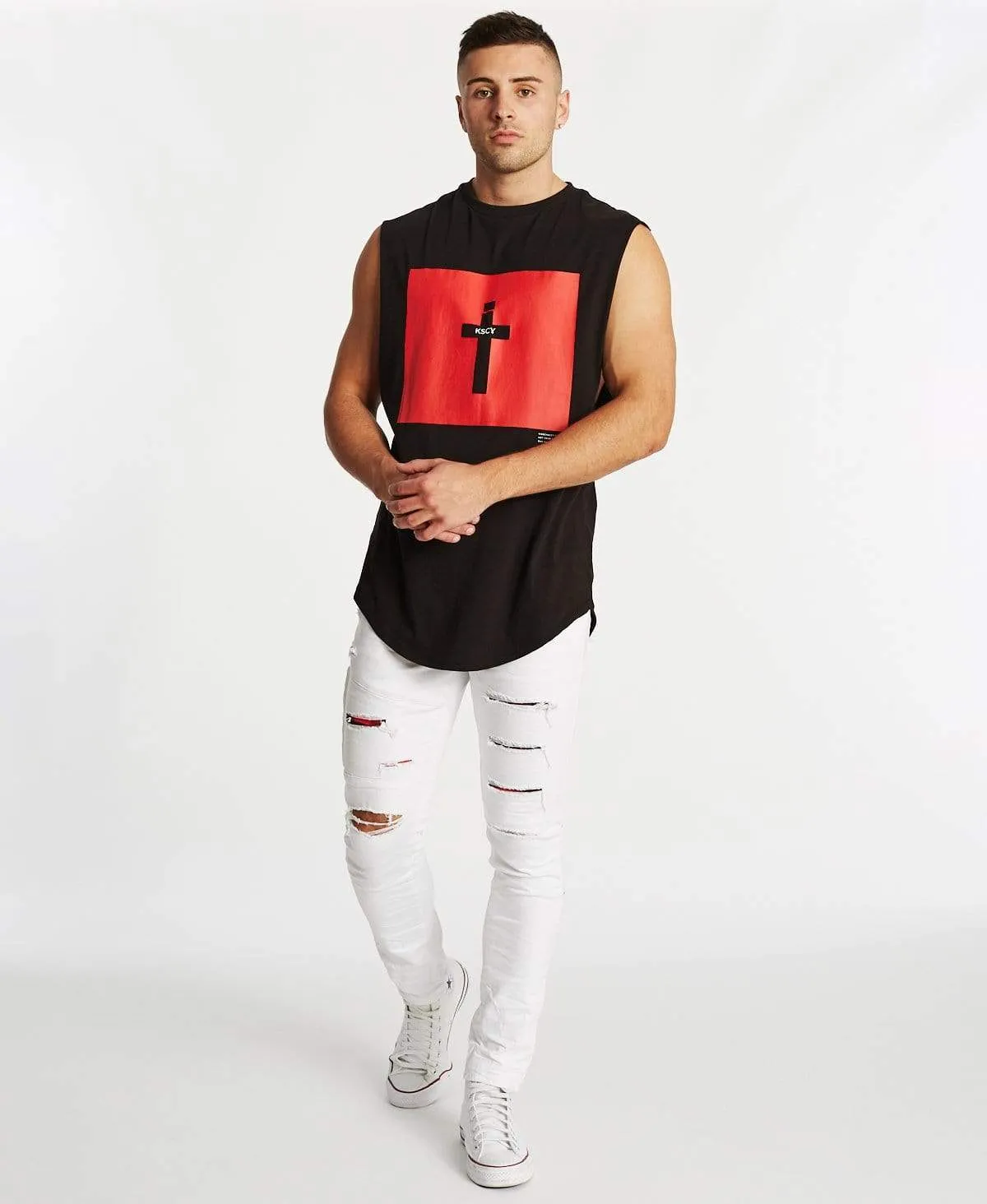 Alive Dual Curved Muscle Tee Jet Black sold by Neverland product image thumbnail 4