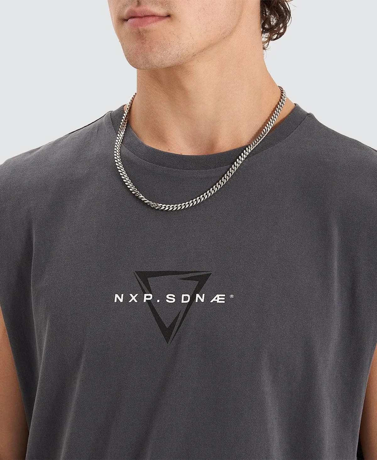 Dedicated Scoop Back Muscle Tee Pigment Asphalt sold by Neverland product image thumbnail 5