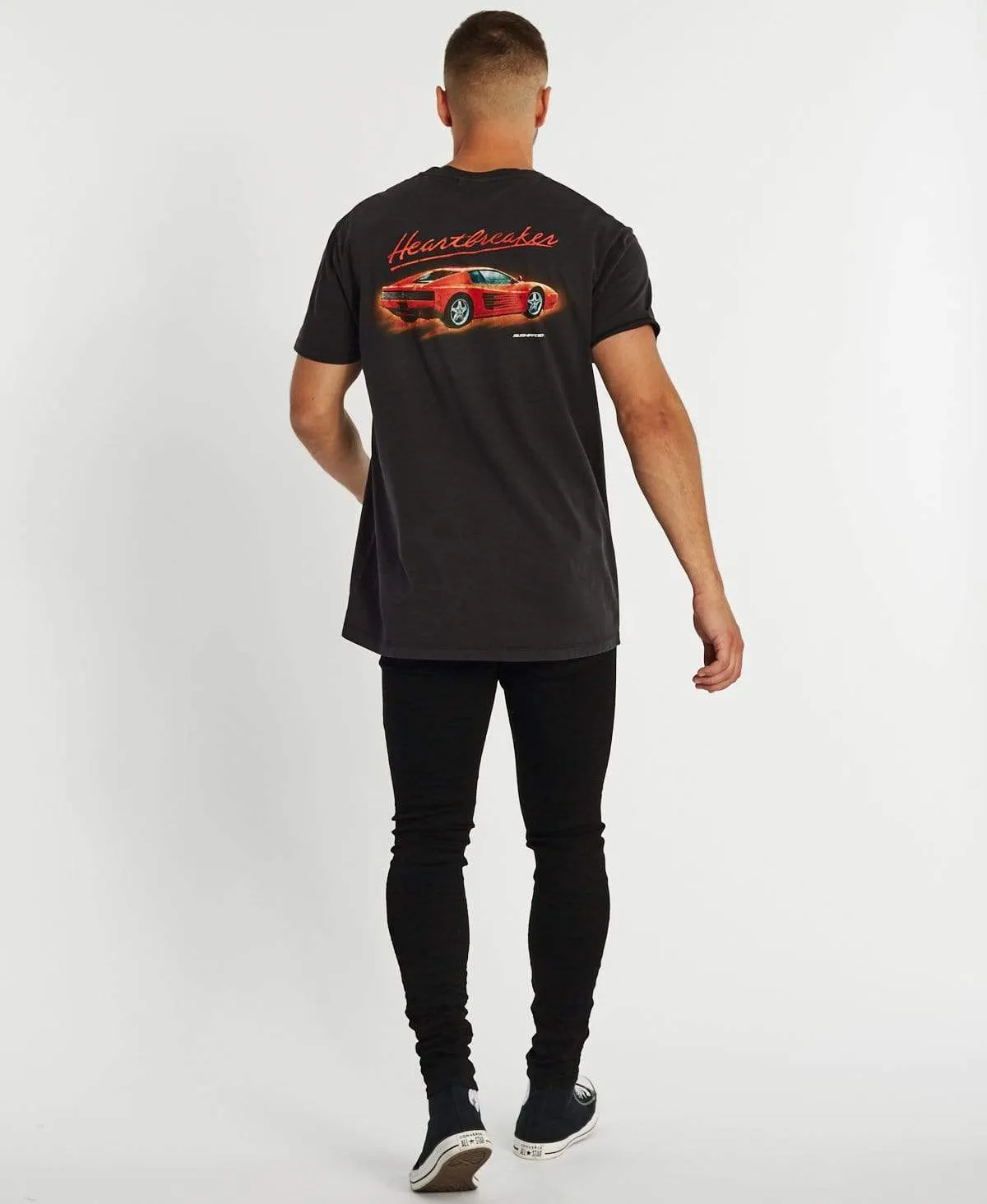 Heart Breaker Relaxed T-Shirt Metal Black sold by Neverland product image thumbnail 5