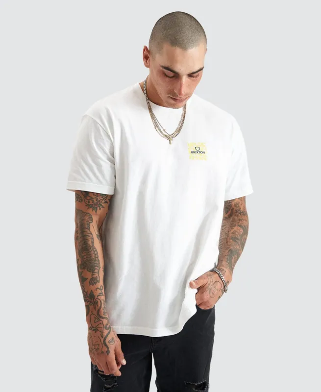 Alpha Square T-Shirt White/Psych sold by Neverland