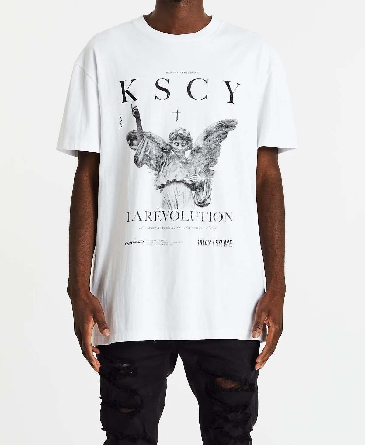 Glory Relaxed T-Shirt White sold by Neverland