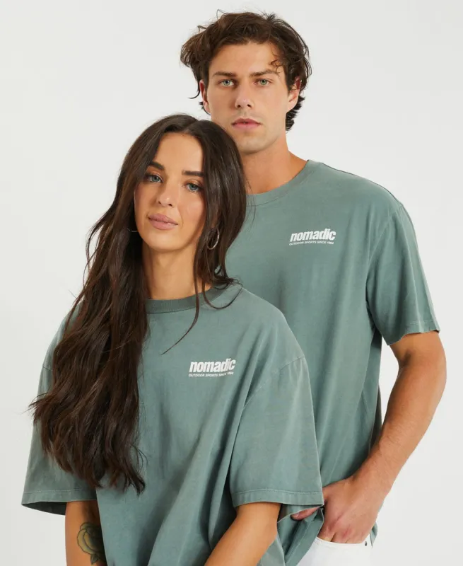 Kooyong Relaxed T-Shirt Pigment Sea made by Neverland