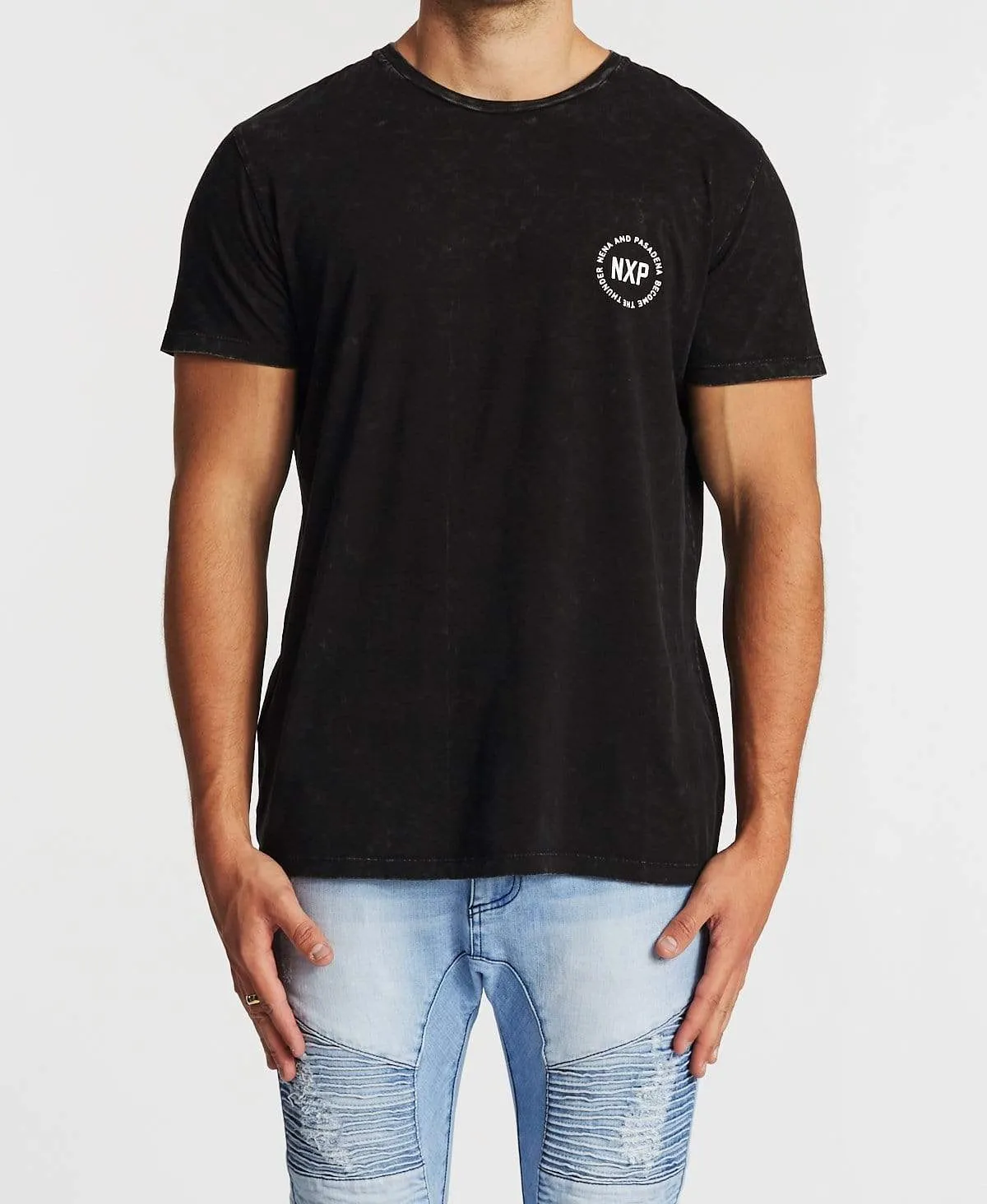 Quiet Storm Cape Back T-Shirt Acid Black sold by Neverland product image thumbnail 2