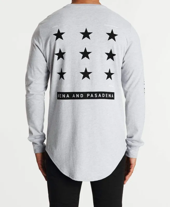 Reputations Cape Back Long Sleeve T-Shirt Grey Marle sold by Neverland