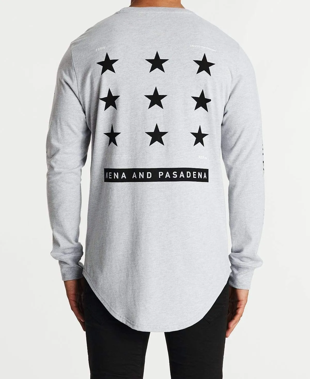 Reputations Cape Back Long Sleeve T-Shirt Grey Marle sold by Neverland