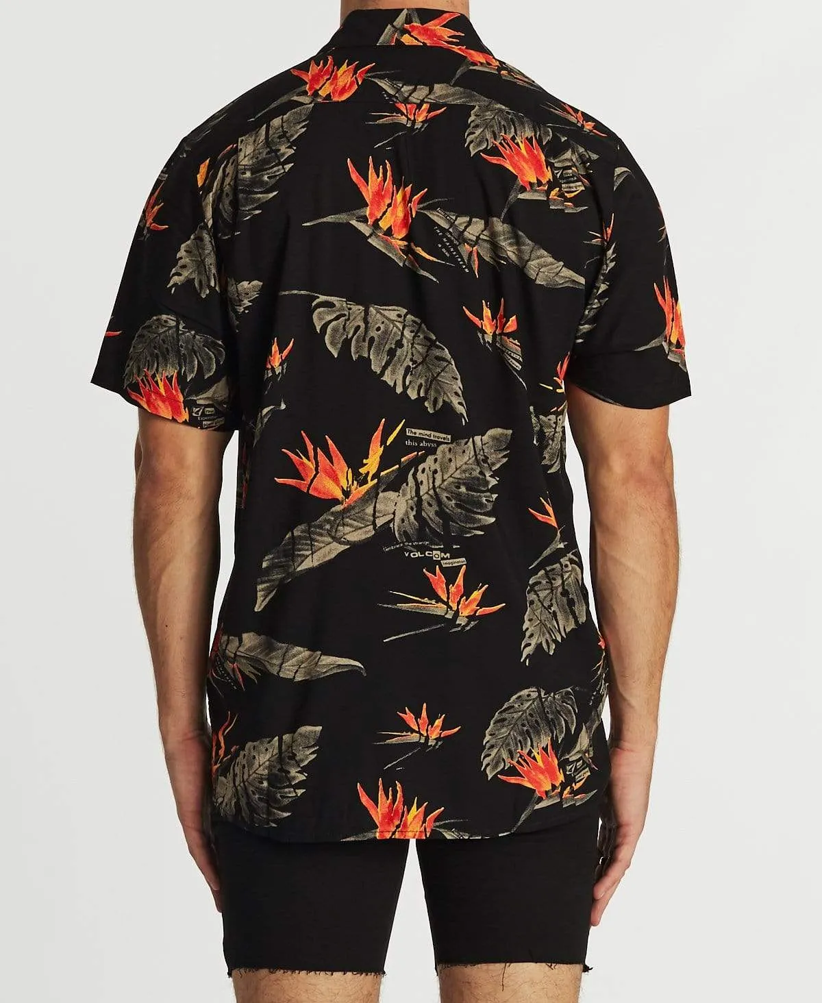Floral Erupter Short Sleeve Shirt Black sold by Neverland product image thumbnail 2