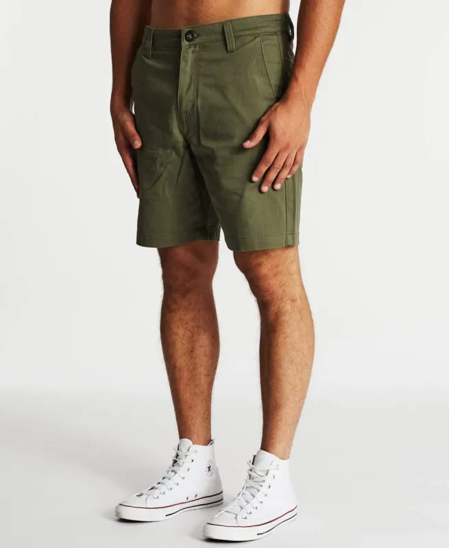 Barracks Relaxed Chino Shorts 19 Army Green sold by Neverland
