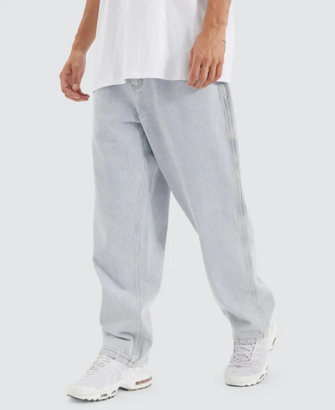 K6 Baggy Wide Leg Jean Light Blue sold by Neverland