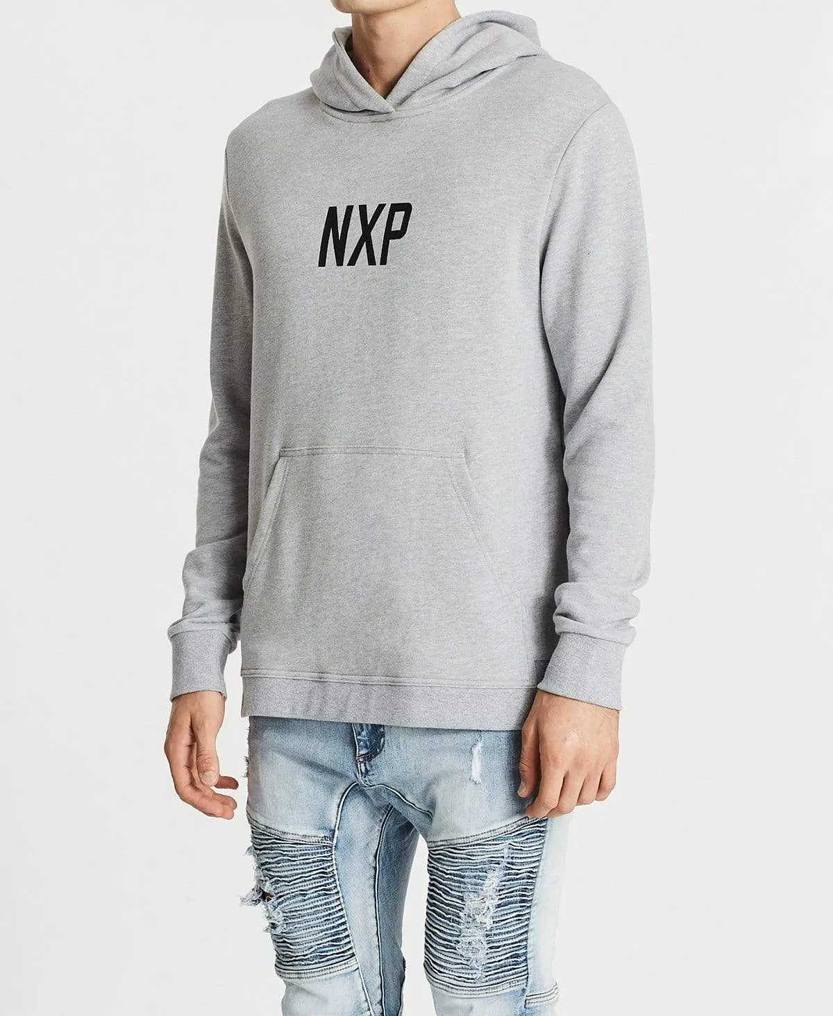 Desire Step Hem Hoodie Grey Marle sold by Neverland product image thumbnail 3