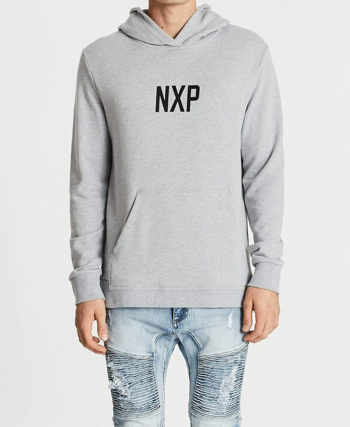 Desire Step Hem Hoodie Grey Marle sold by Neverland