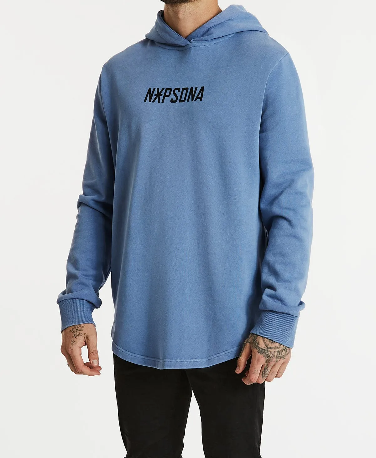 Razors Dual Curved Hoodie Dusty Blue sold by Neverland product image thumbnail 5