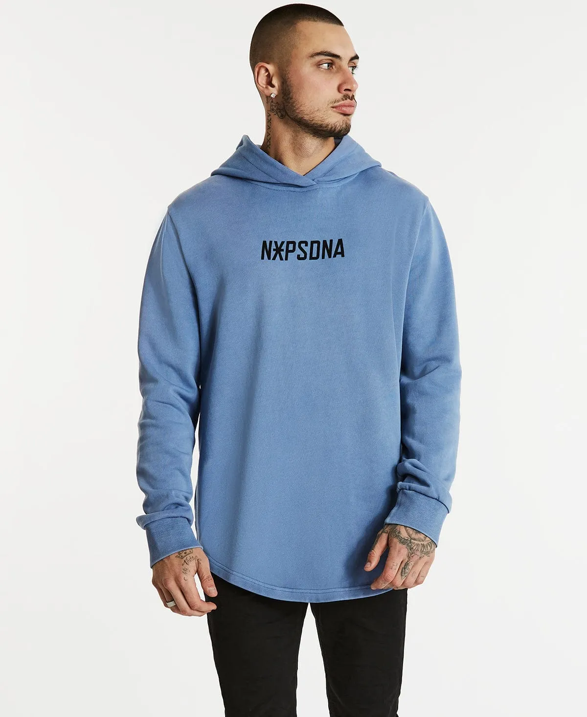 Razors Dual Curved Hoodie Dusty Blue sold by Neverland product image thumbnail 2